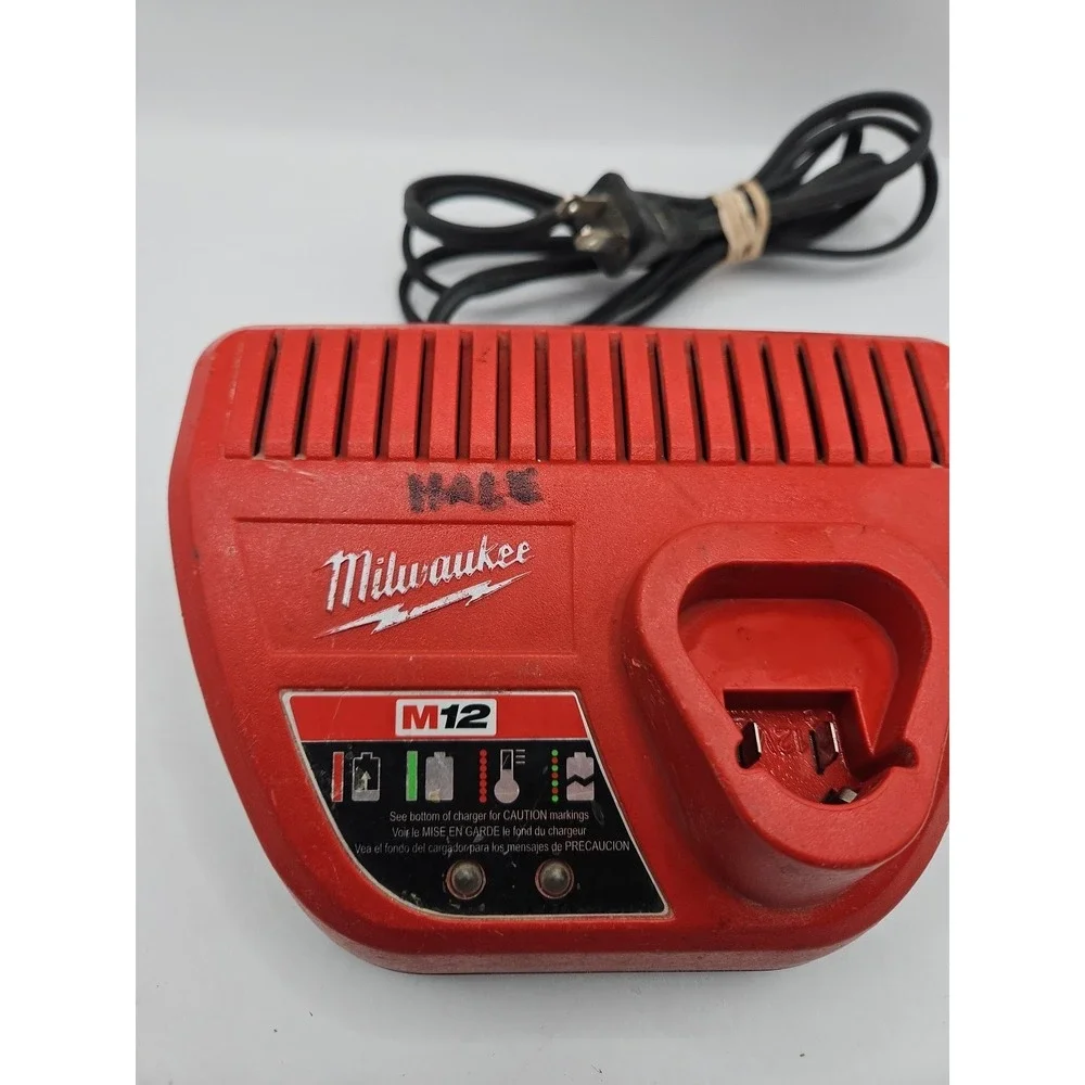 Milwaukee M12 12 Volt Charger Red Lithium-Ion 48-59-2401 Preowned Tested/Working